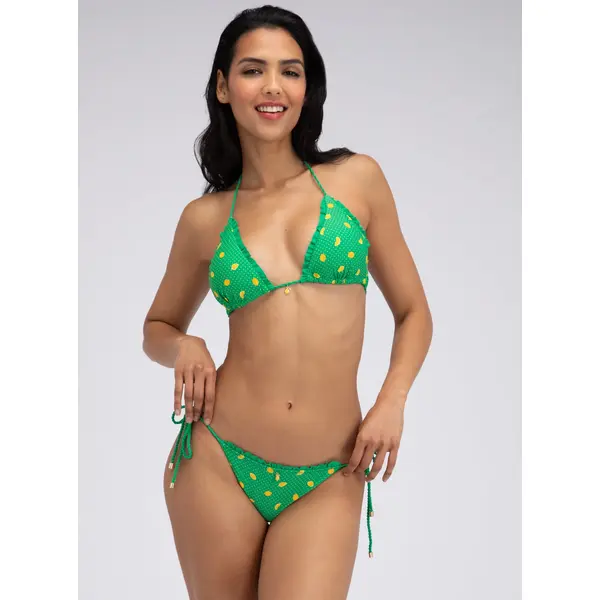 Ithaca lemon triangle bikini top