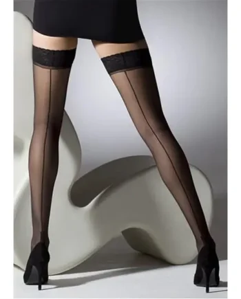 Gipsy Seamed Cuban Heel Hold Ups