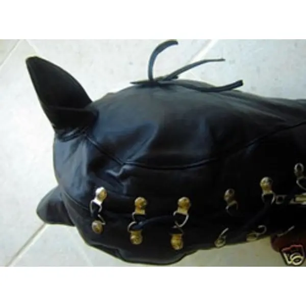 Leather Cat Mask Soft Supple Full Face