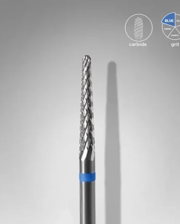 Staleks Carbide Nail Drill Bit CONE 2.3mm/14mm BLUE