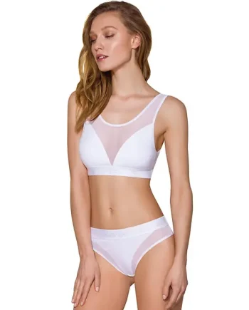 Passion Sports Edition Mesh Wide Strap Bra and Brief Set