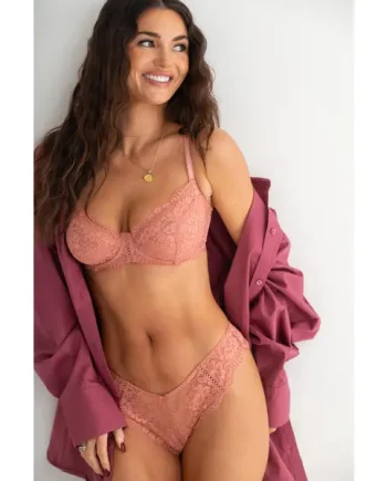 Fleur Cheeky V-Shaped Brief - Rose Pink