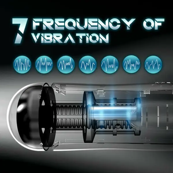 Thrusrting Masturbation Cup 360° Wrapped Intense Electric Pocket Pussy Male Stroker