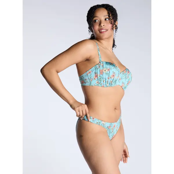 Cortona strapless ruched bikini top