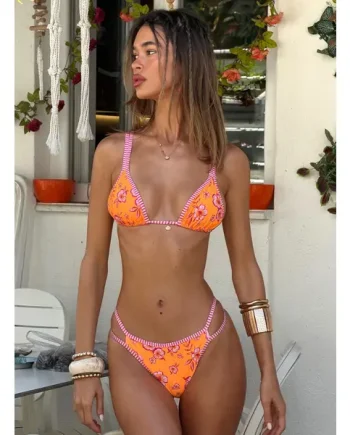 Aloha triangle bikini top