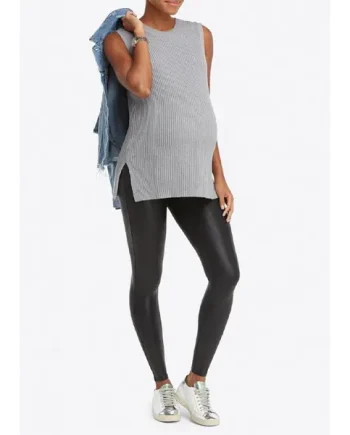Spanx Mama Faux Leather Leggings