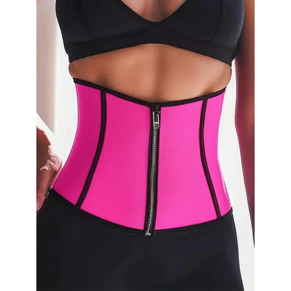 Corset Body Shaper With Buckles And Zipper