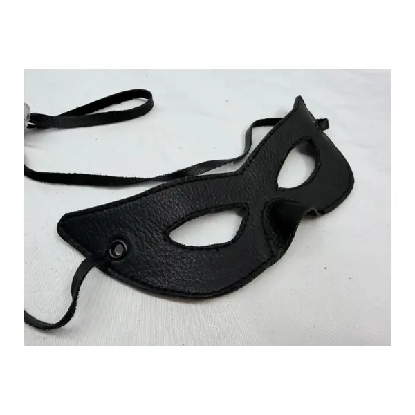 Leather Bunny Lockable Mask Hood