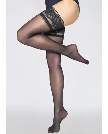 Andrea Bucci Gloss Luxury Lace Top Hold Ups