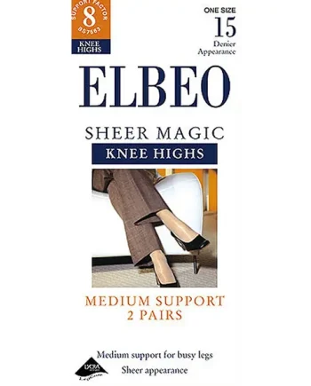 Elbeo Sheer Magic Support Knee Highs 2PP