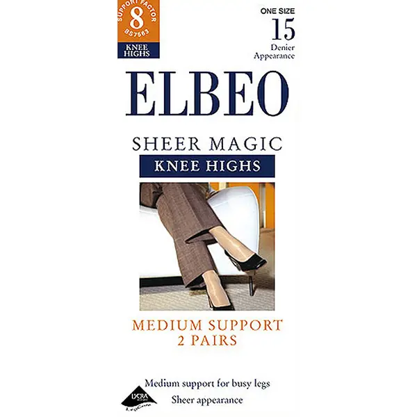 Elbeo Sheer Magic Support Knee Highs 2PP