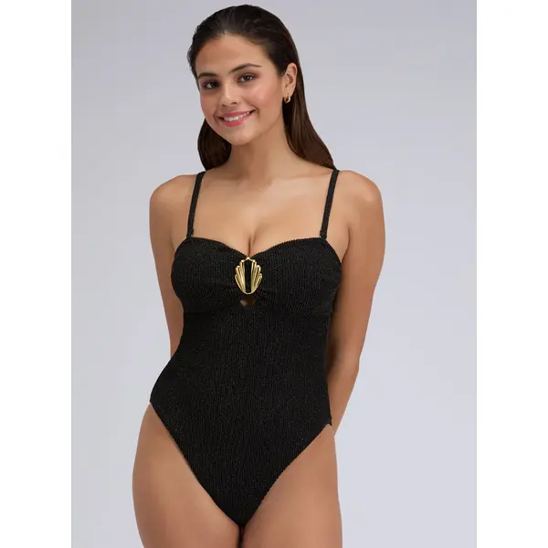 Ancona crinkle bandeu swimsuit