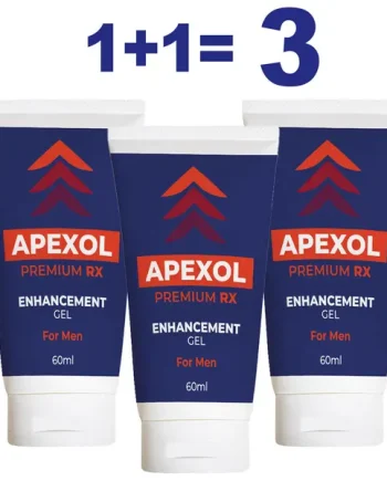 1+1=3! Apexol Premium RX Erection Gel - 60ml