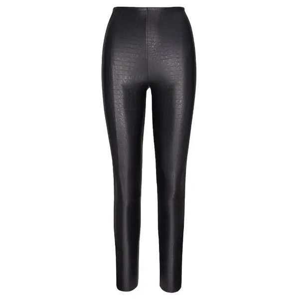 Commando Faux Leather Animal Leggings Croc