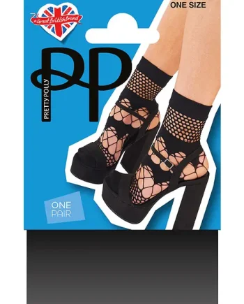 Pretty Polly Mixed Net Anklet