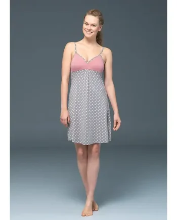 Blackspade Noir Olivia Dotted Nightdress