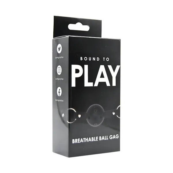 Bound to Play Breathable Ball Gag Black