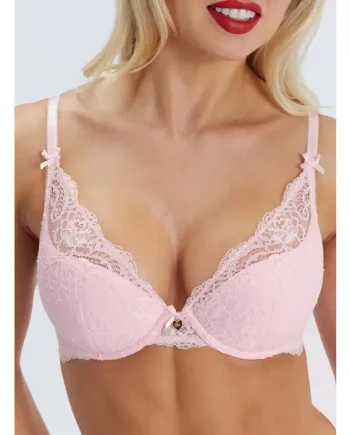 Amber lace plunge bra