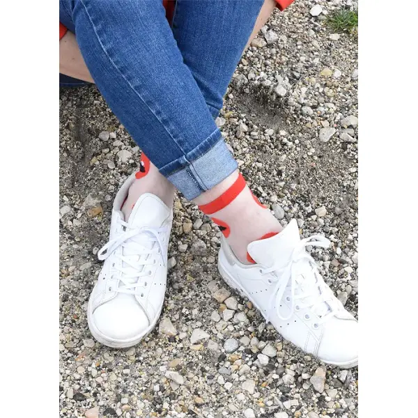 Sockette Maryline Red Lips Novelty Socks