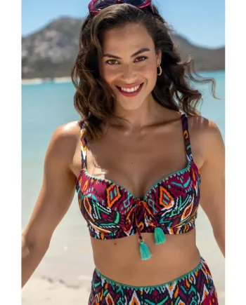 Costa Rica Padded Underwired Bikini Top - Multi