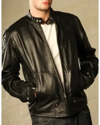 Men's Leather Fashion Jacket Goat Skin Soft Supple High Waist