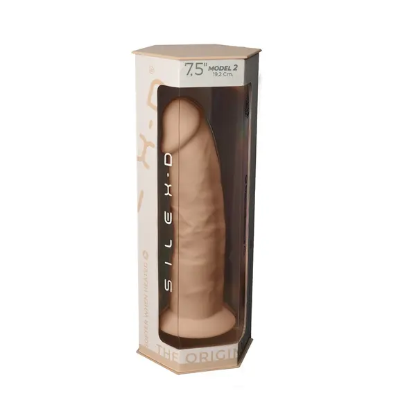 SilexD 7.5 inch Realistic Silicone Dual Density Dildo with Suction Cup