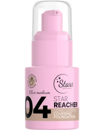 Stars From The Stars – STAR REACHER Long-Lasting Covering Foundation 04 Olive Medium 20g