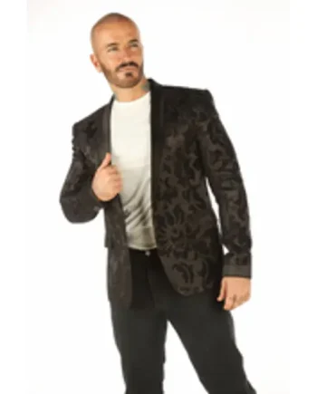 Men's Vintage Black Blazer Jacket