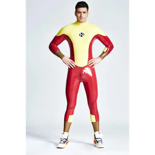 Latex Male Navigator Back Zipper Catsuit