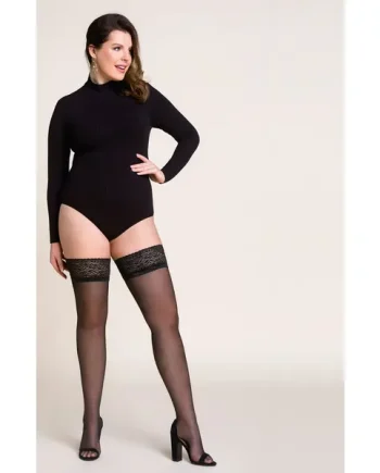 Gabriella Plus Calze 164 Hold Ups Black
