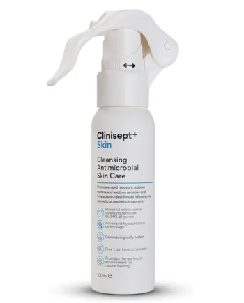 Clinisept+ Skin Cleansing Antimicrobial Hypochlorous Solution 100ml