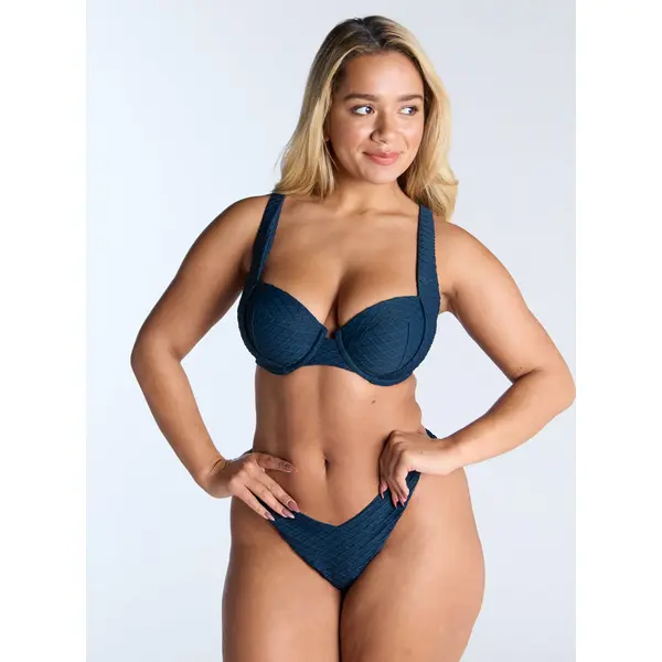 Marguerite texture brazilian bikini bottoms