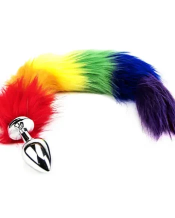 Furry Fantasy Rainbow Tail Butt Plug
