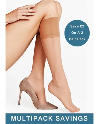 Falke Pure Matt 20 Sensitive Top Knee Highs 2 Pair Pack