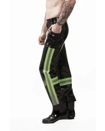 Latex Male Emergency Latex Uniform Pants