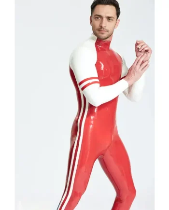 Latex Male Blaze Raglan-Sleeved Catsuit