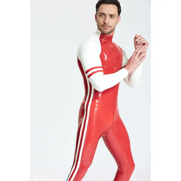 Latex Male Blaze Raglan-Sleeved Catsuit