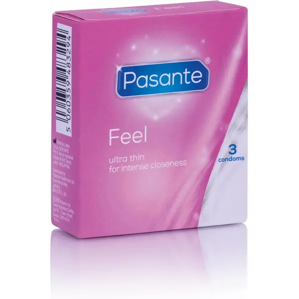 Box of 3 Pasante Feel (Sensitive) Condoms