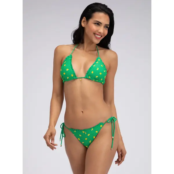 Ithaca lemon triangle bikini top