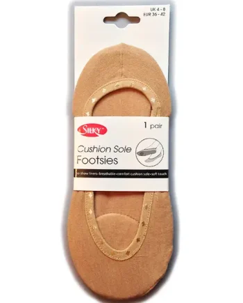 Silky Cushion Sole Footsies