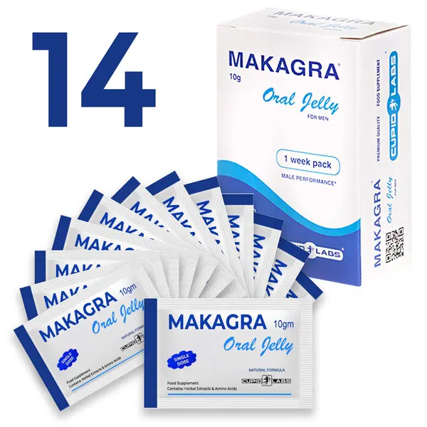 Achieve Powerful Erections with Makagra Oral Jelly - 14pcs SALE