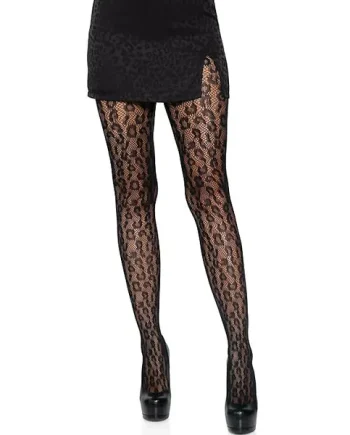 Leg Avenue Leopard Fishnet Tights