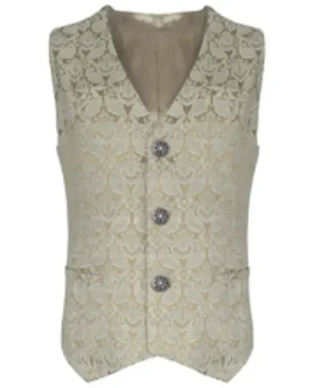 Men's Brocade Waistcoat Steampunk Wedding Paisley