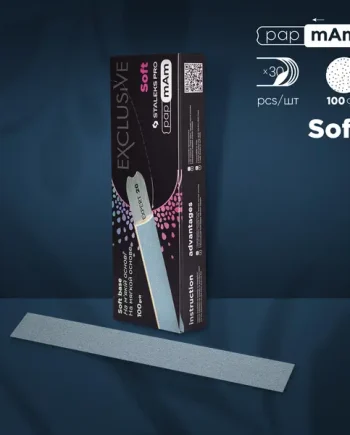 Staleks Pro PAPMAM FILES CASES EXCLUSIVE for a straight base SOFT 30pcs.