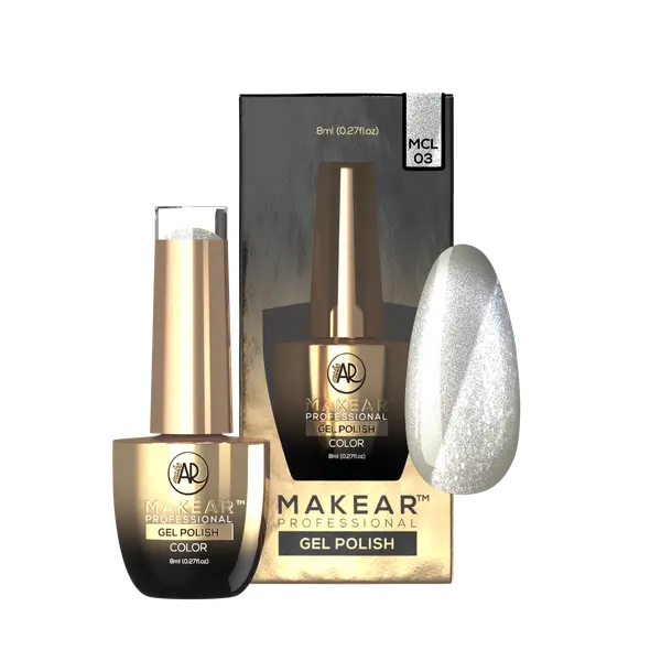 Makear Gel Polish MCL03 Silver Purr
