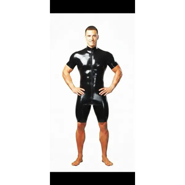 SU008 Rubber Latex Surf suit thru zip