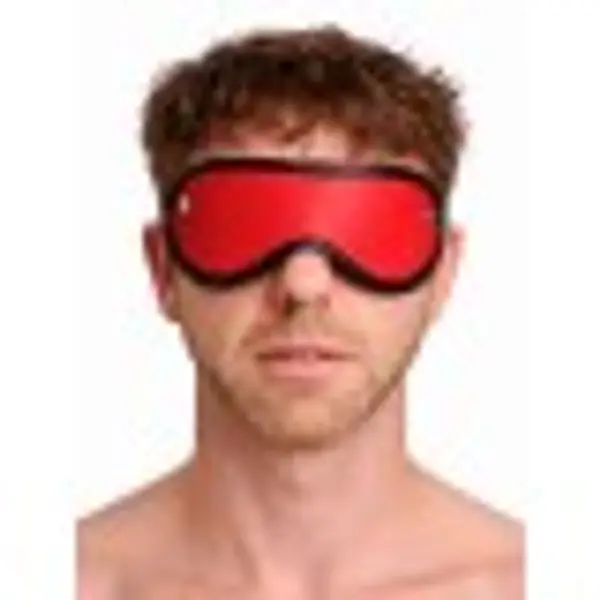 Leather Blindfold • Red