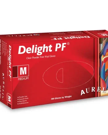 Aurelia Delight Clear Powder Free Vinyl Gloves