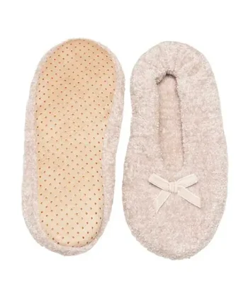 Charnos Chenille Slippers With Bow