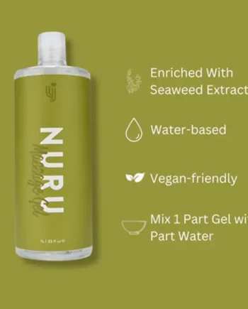 Loving Joy Nuru Body Massage Gel 1000ml | Home Spa Sore Muscles Dry Skin Intimate Massage Oil